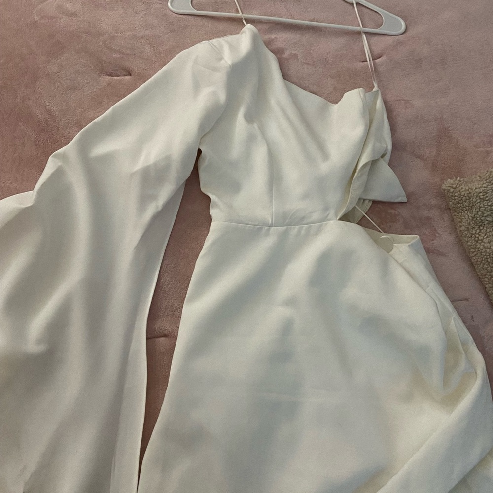 one shoulder elegant dress